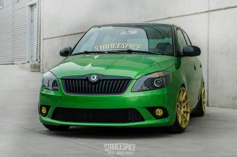 Škoda Fabia green